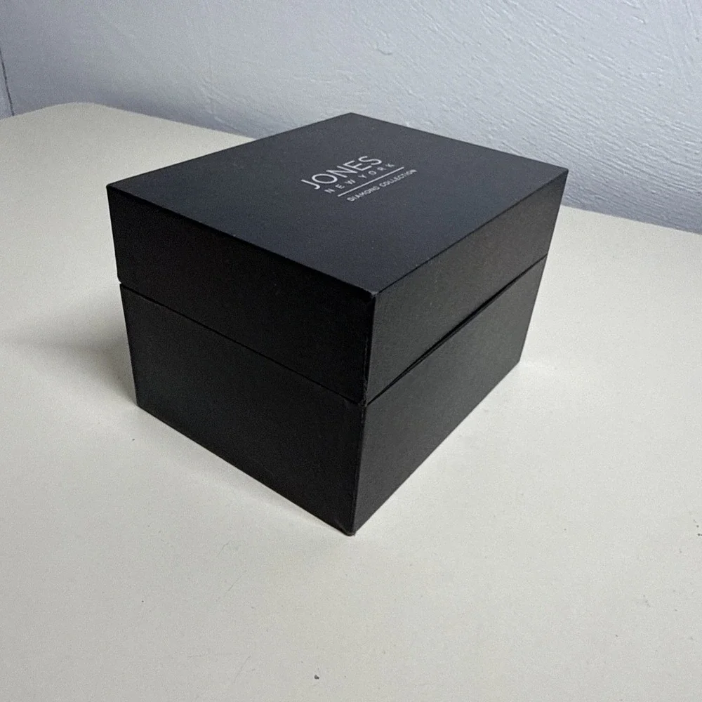 Jones New York Diamond Collection Men's Black on Black Watch - Brand New in Box